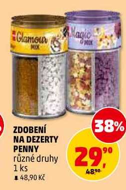 ZDOBENÍ NA DEZERTY PENNY, 1 ks