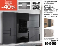 Program SHANIA - Šatní skříň