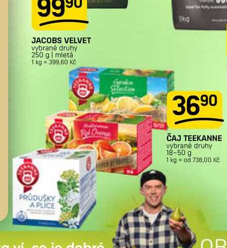 ČAJ TEEKANNE vybrané druhy 18-50 g