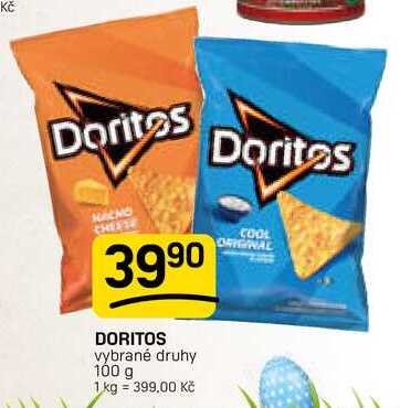 DORITOS vybrané druhy 100 g