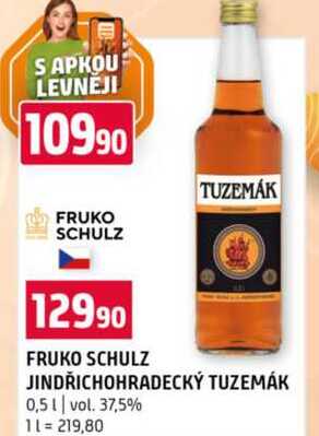 FRUKO SCHULZ JINDŘICHOHRADECKÝ TUZEMÁK 0,5 l