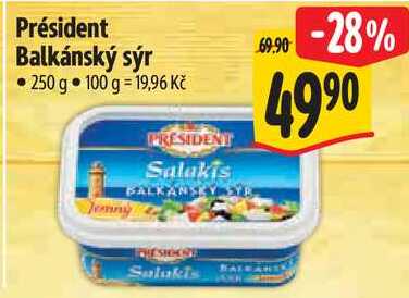 Président Balkánský sýr, 250 g