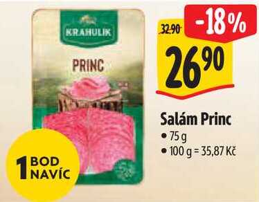 Salám Princ, 75 g