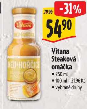 Vitana Steaková omáčka, 250 ml