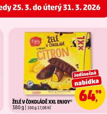 ŽELÉ V ČOKOLÁDĚ XXL ENJOY, 380 g 