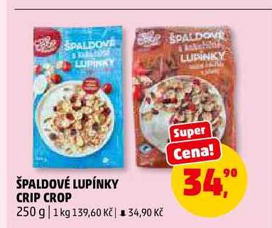 ŠPALDOVÉ LUPÍNKY CRIP CROP, 250 g