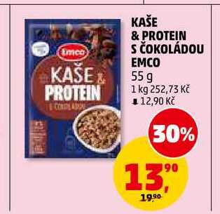 KAŠE & PROTEIN S ČOKOLÁDOU EMCO, 55 g 