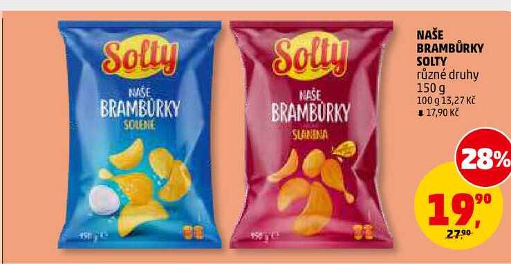 NAŠE BRAMBŮRKY SOLTY, 150 g 