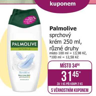 Palmolive sprchový krém 250 ml, různé druhy 