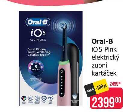 Oral-B i05 Pink elektrický zubní kartáček 