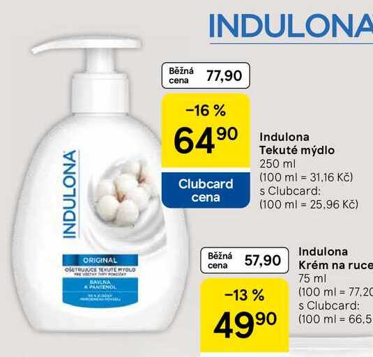 Indulona Tekuté mýdlo, 250 ml 