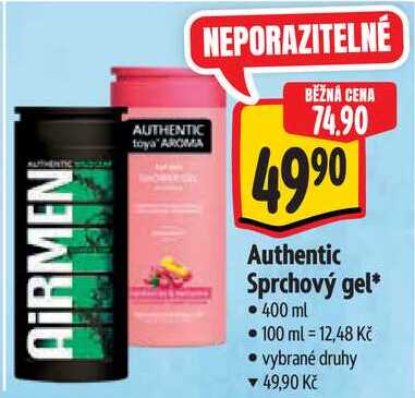 Authentic Sprchový gel, 400 ml 