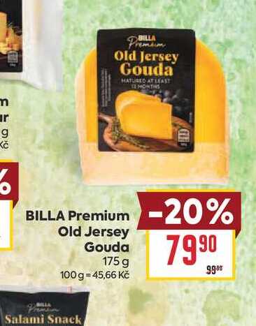 BILLA Premium Old Jersey Gouda 175 g 