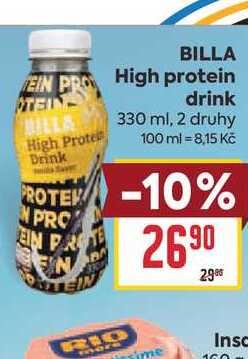 BILLA High protein drink 330 ml