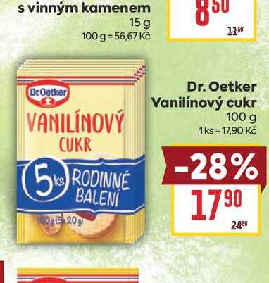 Dr. Oetker Vanilínový cukr 100 g