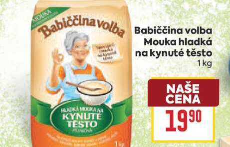 Babiččina volba Mouka hladká na kynuté těsto 1kg