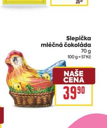 Slepička mléčná čokoláda 70 g 