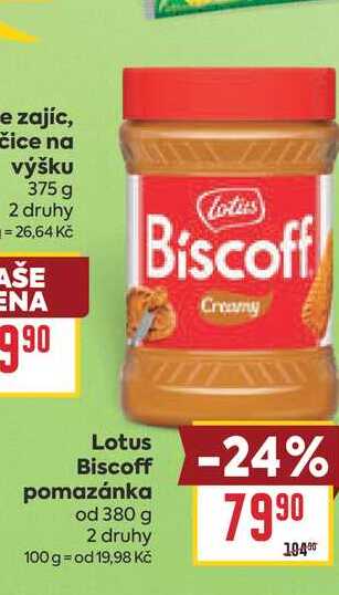 Lotus Biscoff pomazánka od 380 g 