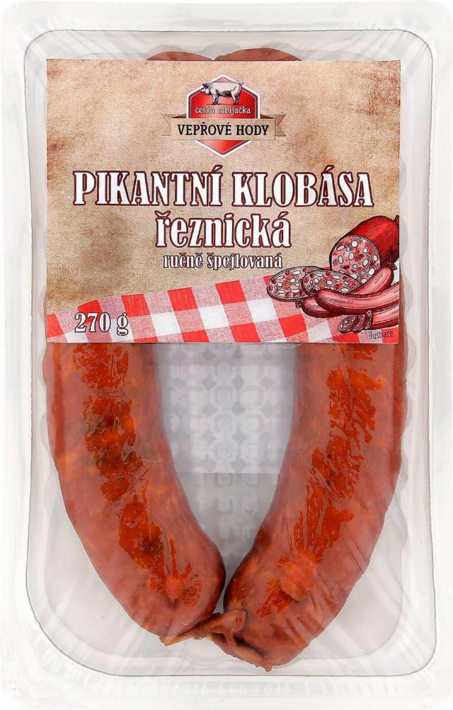 Uzeniny Příbram Řeznická klobása pikantní