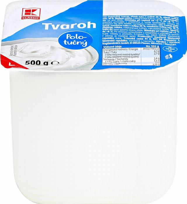 K-Classic Tvaroh polotučný