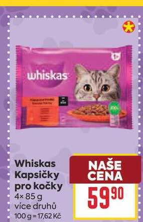 Whiskas Kapsičky pro kočky 4x 85 g 