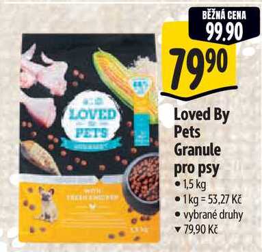 Loved By Pets Granule pro psy, 1,5 kg