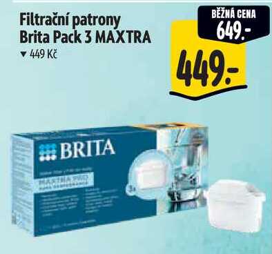 Filtrační patrony Brita Pack 3 MAXTRA 
