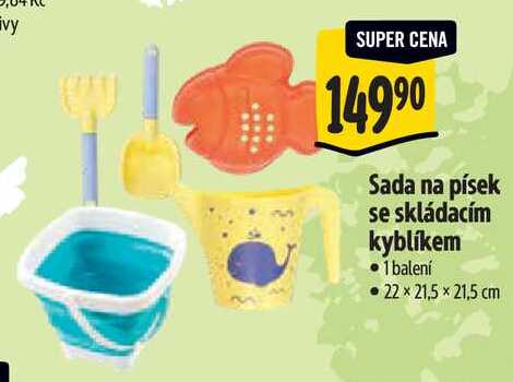 Sada na písek se skládacím kyblíkem
