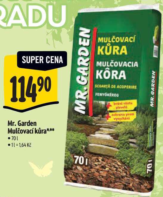 Mr. Garden Mulčovací kůra, 70 l