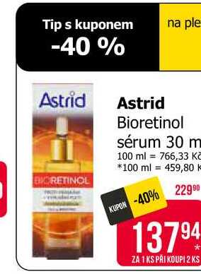 Astrid Bioretinol sérum 30 ml