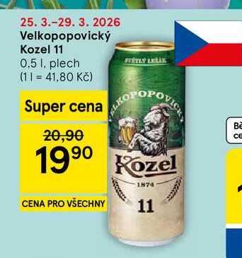 Velkopopovický Kozel 11, 0.5 l