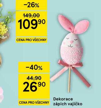 Dekorace zápich vajíčko 