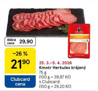 Kmotr Herkules krájený, 75 g