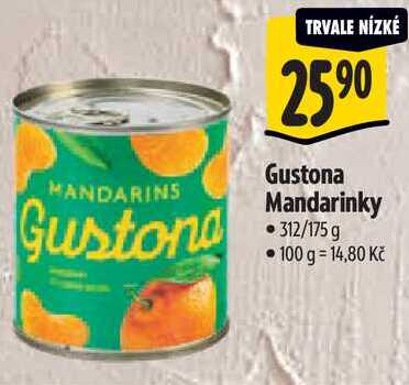 Gustona Mandarinky, 312/175 g