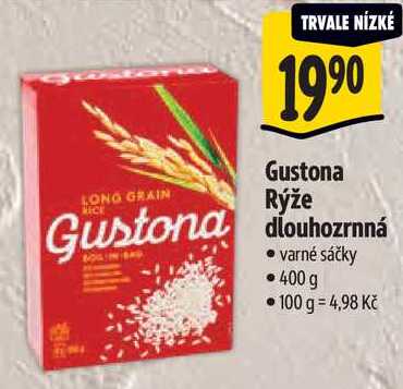 Gustona Rýže dlouhozrnná, 400 g