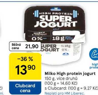 Milko High protein jogurt, 150 g
