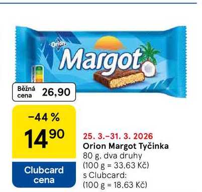 Orion Margot Tyčinka, 80 g 