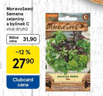 MoravoSeed Semena zeleniny a bylinek C, více druhů 