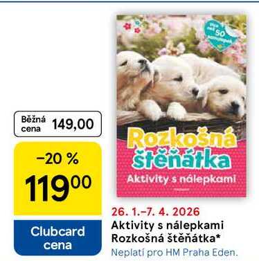 Aktivity s nálepkami Rozkošná štěňátka