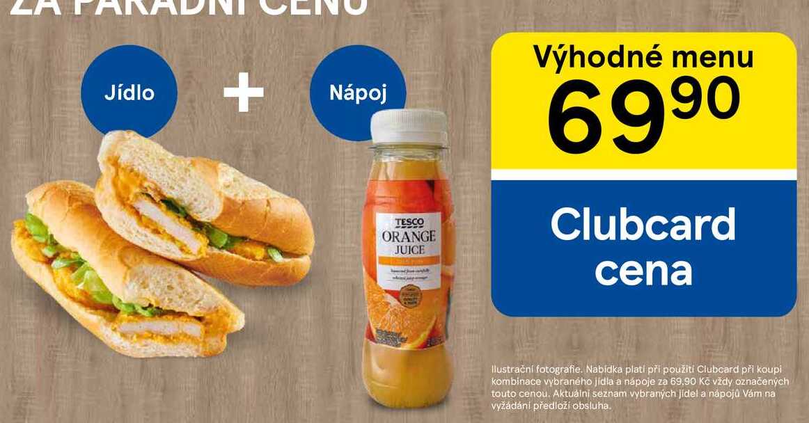 Výhodné menu jádlo + nápoj