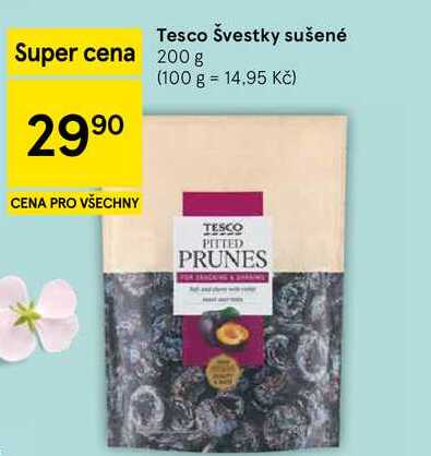 Tesco Švestky sušené, 200 g