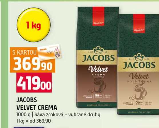 JACOBS VELVET CREMA 1000 g