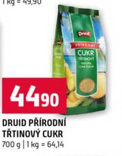 DRUID PŘÍRODNÍ TŘTINOVÝ CUKR 700 g