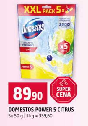 DOMESTOS POWER 5 CITRUS 5 x 50 g