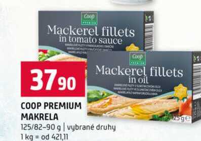 COOP PREMIUM MAKRELA 125/82-90 g