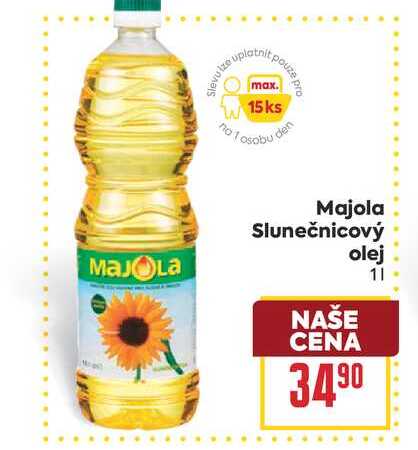 Majola Slunečnicový olej 1l