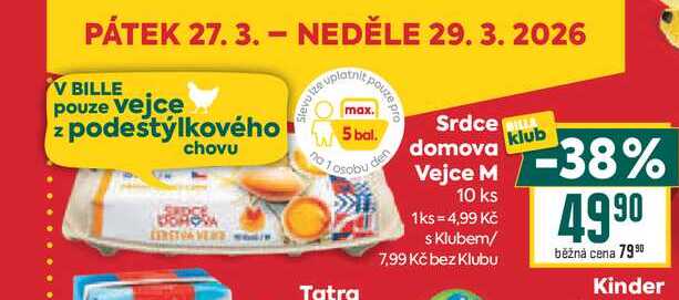 L Srdce den domova Vejce M 10 ks  