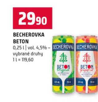 BECHEROVKA BETON 0,25 l