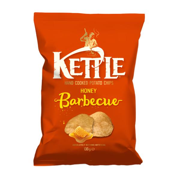 KETTLE Kotlíkové brambůrky s příchutí medu a BBQ