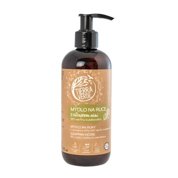 Tierra Verde Tekuté mýdlo na ruce s vůní BIO vavřínu kubébového